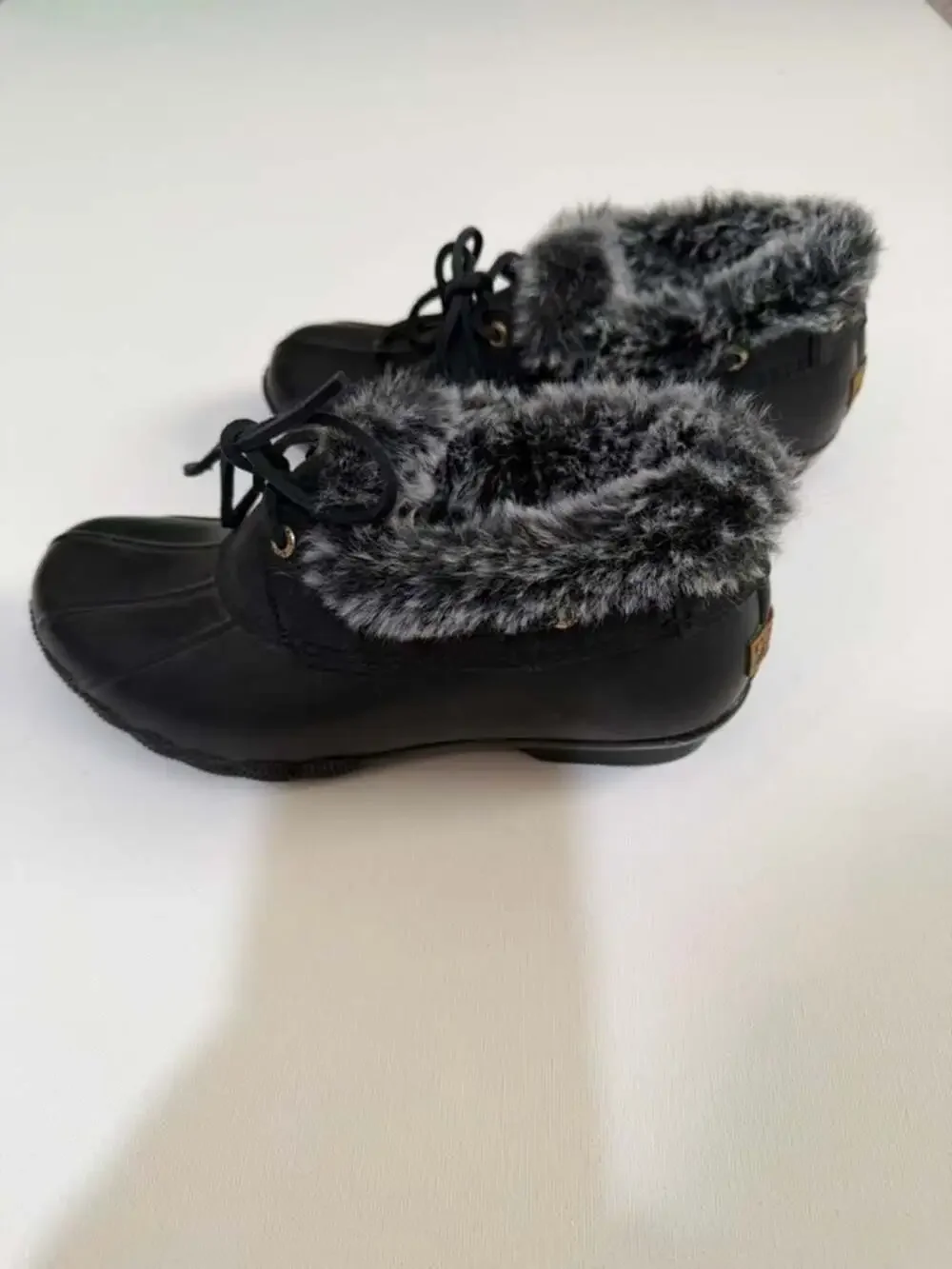 Sperry Women's Saltwater 1-Eye Cozy Faux Fur Lined Duck Boots